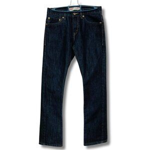 Levi's 511 Slim fit dark wash women's jeans ~ 27W 27L XS SMALL blue denim pants